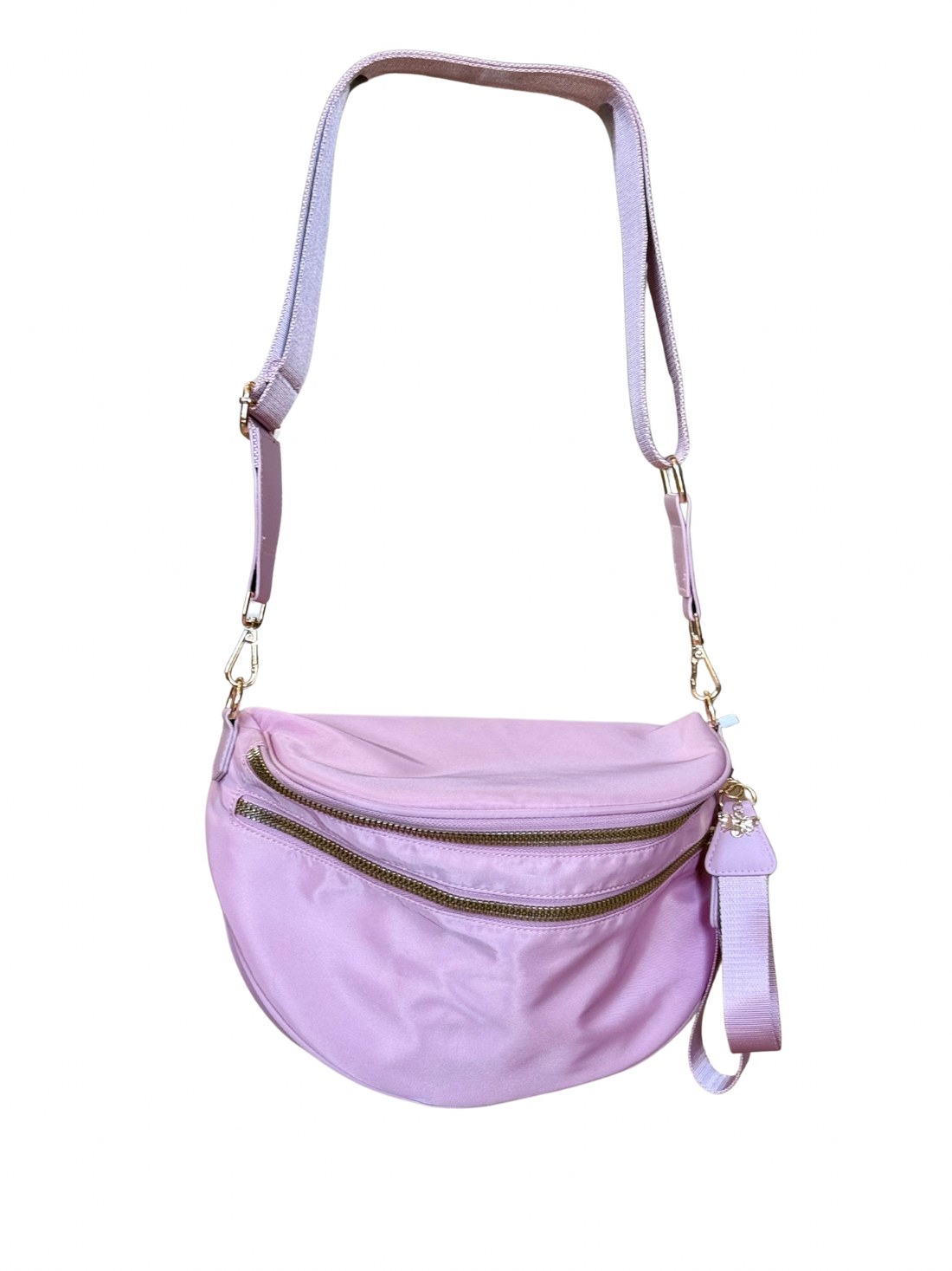 Solid lilac nylon bum bag